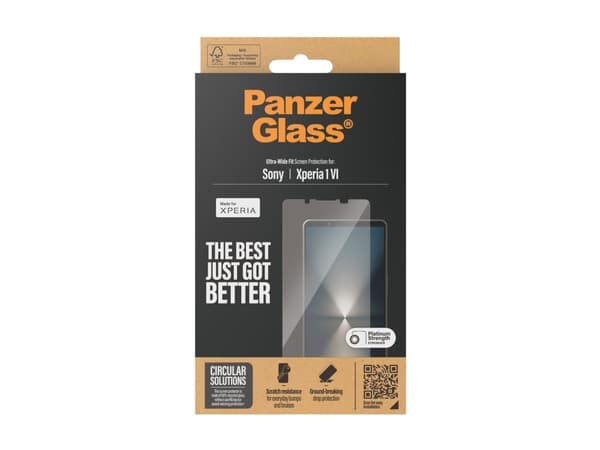 PanzerGlass - Mobiltelefon skærmbeskytter - ultra bred pasform - glas - til Sony XPERIA 1 VI