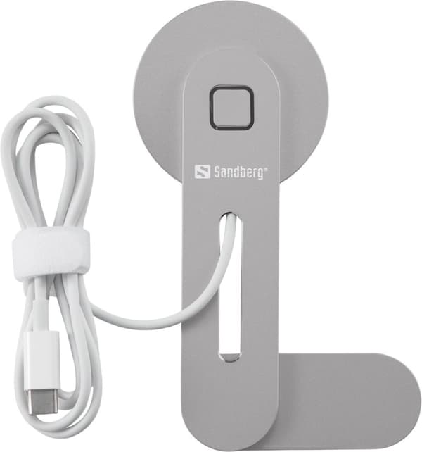 Sandberg ScreenMount - Trådløs ladeplate - skjermmonterbar - 15 Watt