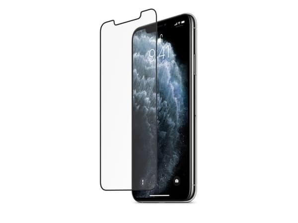 Belkin InvisiGlass - Skærmbeskytter til mobiltelefon - ramme farve sort - til Apple iPhone 11 Pro Max