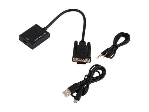 MicroConnect VGA til HDMI Converter - Video Transformer - VGA - HDMI