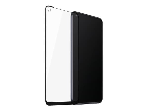 OnePlus - Skjermbeskytter for mobiltelefon - film - rammefarge svart - for OnePlus Nord N100