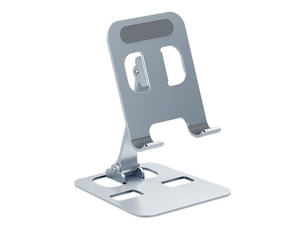 Inter-Tech MTS-200 - Teline matkapuhelimelle, tabletille - 10" - Titaaninharmaa
