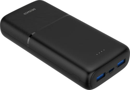 Deltaco PB-C1008, 20000 mAh, svart
