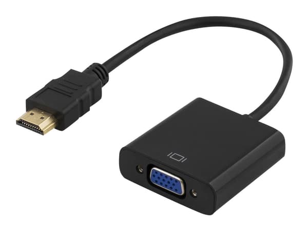 DELTACO HDMI-VGA7 - Video transformer - HDMI - VGA - sortering
