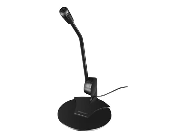 SPEEDLINK SL-8702-BK PURE Desktop Stemmemikrofon - Mikrofon - sort