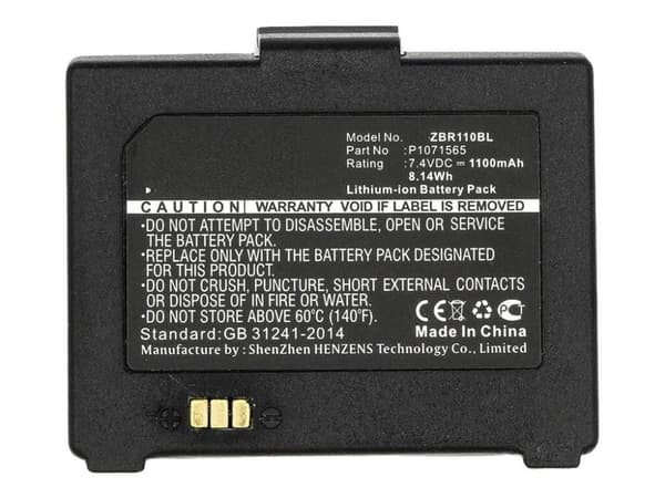 CoreParts - Printerbatteri (Svarer til: Zebra ZQ110, Zebra P1071566) - Lithium Ion