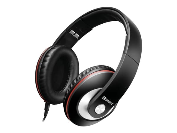 Sandberg Play'n Go - Headset - fuld størrelse - med ledning - sort