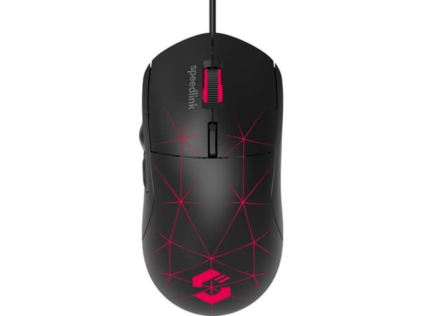 SPEEDLINK CORAX, högerhand, Optisk, USB Type-A, 3200 DPI, Svart