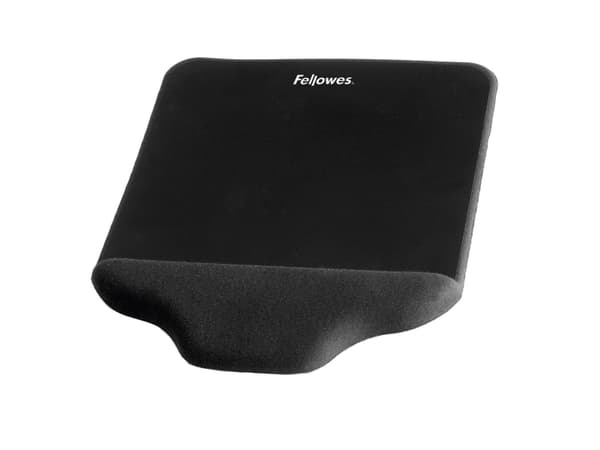 Musmatta fellowes, med handledsstöd, svart