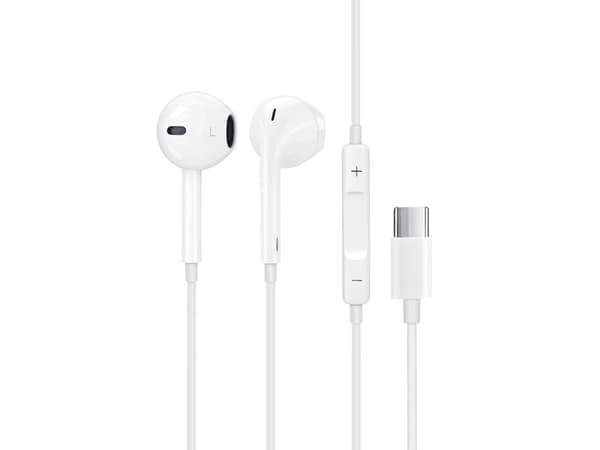 Sinox in-ear hovedtelefoner USB-C med mikrofon. Hvid