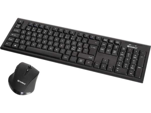 Sandberg DesktopSet - Tastatur og mus - trådløs - 2,4 GHz (nordisk)