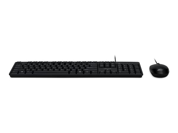 Acer AAK930 - Sats med tangentbord och mus - Nordisk - svart - detaljhandel