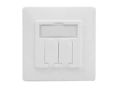DIGITUS Professional DN-93831-1 - Monteringsplade - kridhvid - 2 porte
