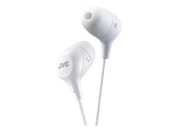 JVC HA-FX38-E Marshmallow - Hovedtelefoner - in-ear - kablet - hvid