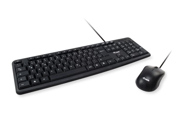 Udstyr 245203, Fuld størrelse (100%), Kabel, USB, QWERTY, Sort, Mus inkluderet