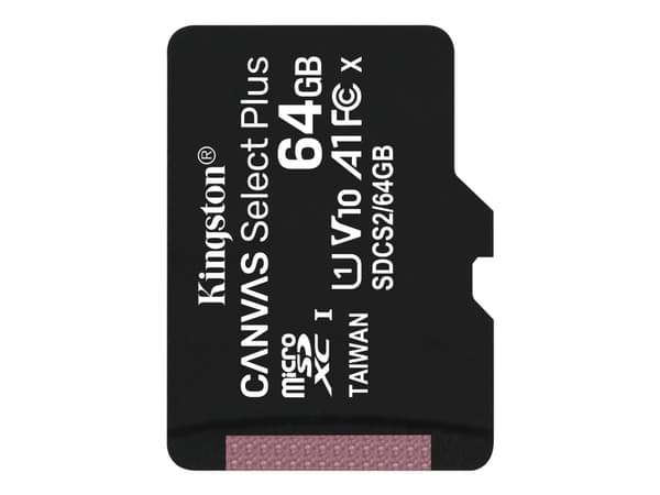 Kingston Canvas Select Plus - Flash-minnekort - 64 GB