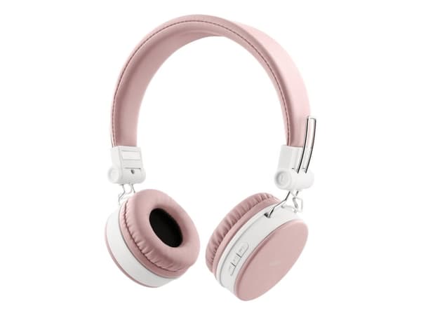 BT200 Sammenleggbart BT-headset på øret, 3,5 mm, rosa