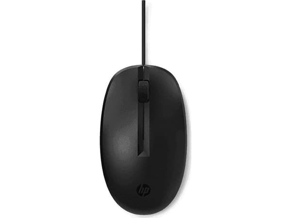 HP 125 - Mus - kabel - USB - sort