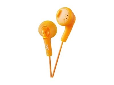 JVC HA-F160-D Gumy - Hovedtelefoner - øresnegl - kablet - 3,5 mm stik - orange
