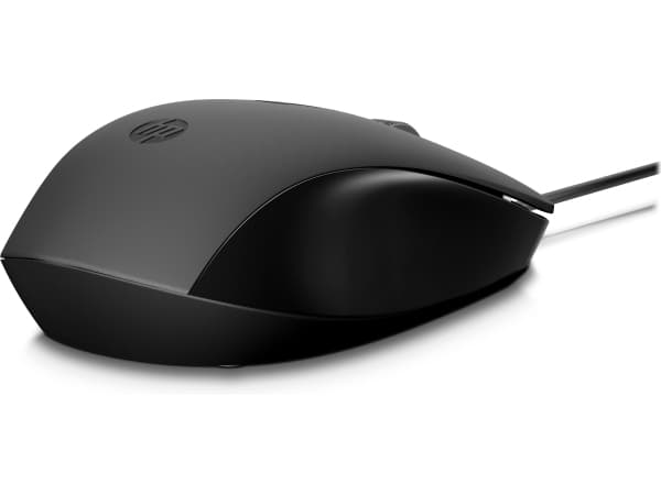 HP 150 - Mus - højre- og venstrehåndet - optisk - kablet - USB - sort - til HP 21, 22, 24
