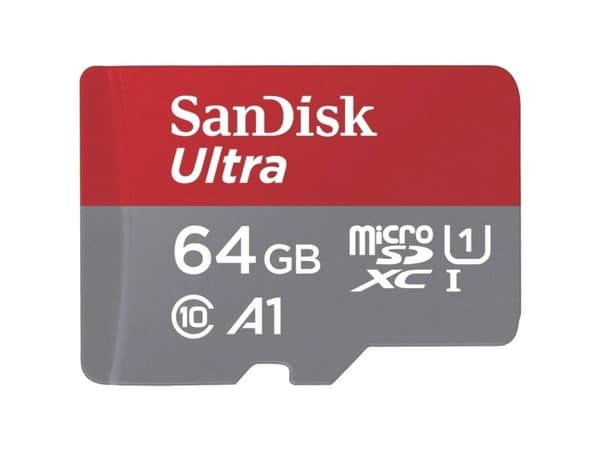 SanDisk Ultra - Flash-minnekort (microSDXC til SD-adapter inkludert) - 64 GB