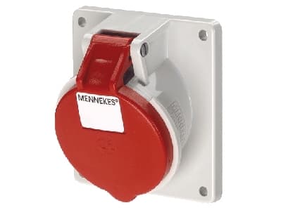 MENNEKES 1746, Lige, 400 V, Rød, Hvid, IP44, 1 stk.