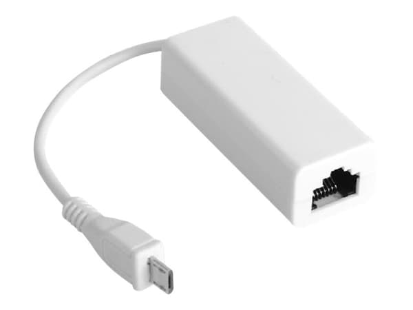 MicroConnect - Netværksadapter - USB 2.0 - 10/100 Ethernet - hvid