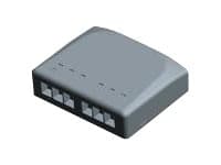 AMP NETCONNECT SL-serien - Overflatemonteringsboks for nettverk - CAT 6 - alpinhvit - 6 porter