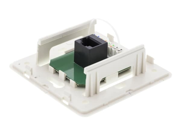 DELTACO VR-33 - Pinta-asennettava pistorasia - CAT 6 - UTP - RJ-45 - valkoinen