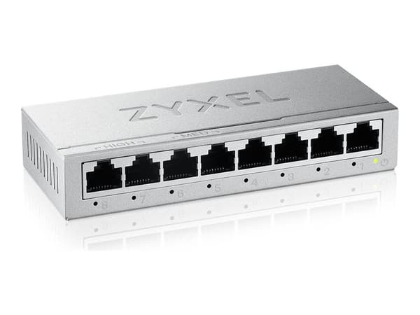 Zyxel GS-100-serien GS-105B - ​​Versjon 5 - bryter - uadministrert - 5 x 10/100/1000 - stasjonær modell