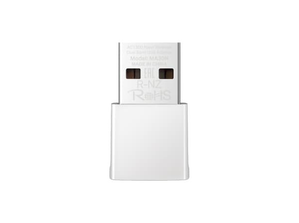 Mercusys MA30N, 2,4/5 GHz, USB, Hvit, 1 stk