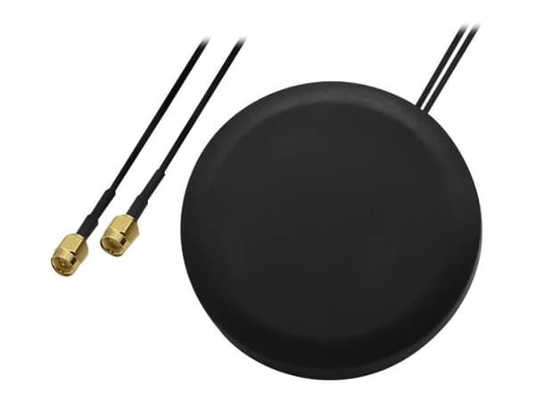 Teltonika - Antenne - mobil - 2,5 dBi (hoved), 2 dBi (aux) - loftmontering, skruemontering