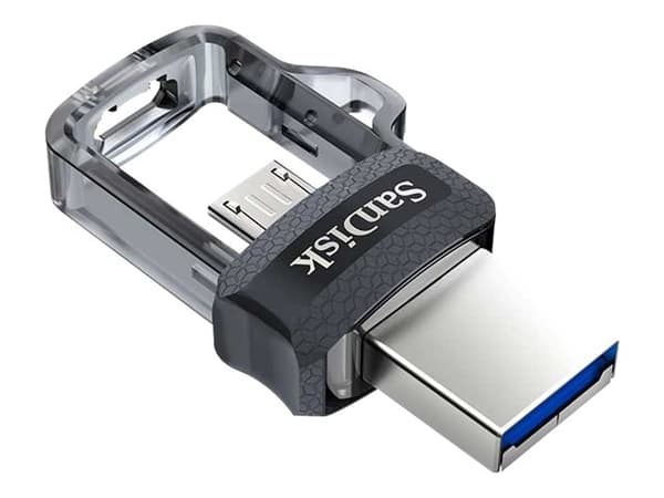SanDisk Ultra Dual - USB flash-stasjon - 64 GB - USB 3.0 / mikro USB