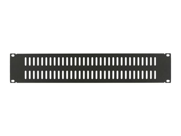 Lanview by Logon - Dækpanel - snaplås - sort, RAL 9005 - 2U - 19"