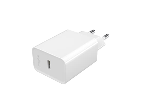 mophie essentials 20W USB-C PD veggadapter, innendørs, AC, Hvit
