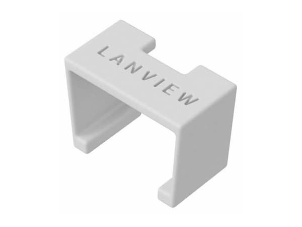 Lanview SmartClicks - Kaapelin värikoodauspidikkeet - valkoinen (20 kappaleen pakkaus)