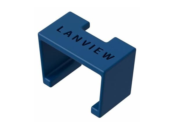Lanview SmartClicks - Kaapelin värikoodauspidikkeet - sininen (20 kappaleen pakkaus)