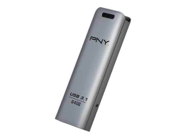 PNY Elite Steel - USB-muistitikku - 64 Gt - USB 3.1
