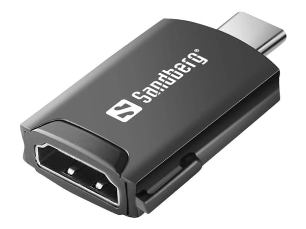 Sandberg - Skjermkort - 24 pins USB-C hann til HDMI hunn - støtte for 4K