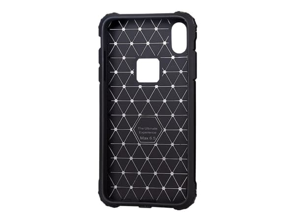 X-Shield Hard - Bakdeksel til mobiltelefon - Termoplastisk polyuretan (TPU) - Svart