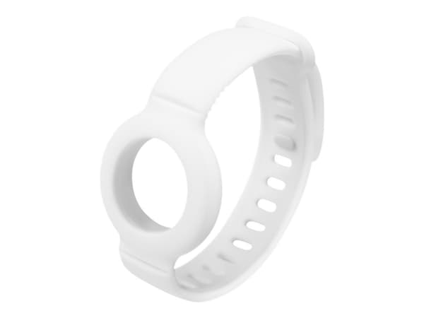 DELTACO - Håndledstaske til airtag - silikone - hvid - til Apple AirTag
