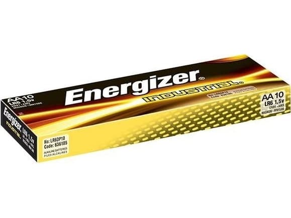 Batteri Energizer® Industrial Alkaline, AA, pakke med 10 stk.