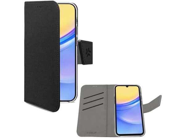 Wally Wallet Case Galaxy A15 4G / A15 5G Svart
