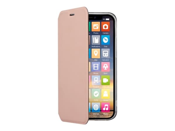Screenor Clever - Taitettava matkapuhelinkotelo - Eco-nahka - ruusunvalkoinen - Samsung Galaxy A05s