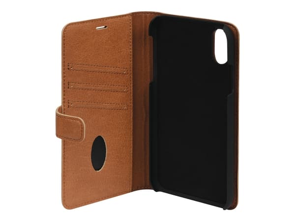 Essentials Wallet Irrotettava - Taitettava matkapuhelinkuori - nahkaa - ruskea - Apple iPhone XR:lle