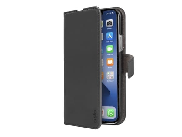 SBS Book Wallet, Wallet, Apple, iPhone 13 Pro, 15,5 cm (6,1"), sort