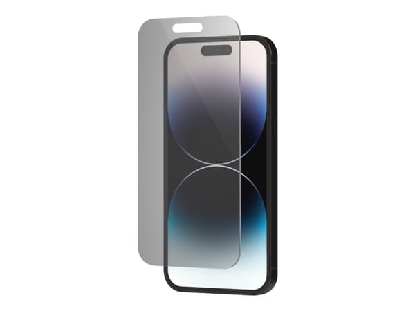 DELTACO SCRN-14PMX - Skærmbeskytter til mobiltelefon - 2.5D - glas - med privatlivsfilter