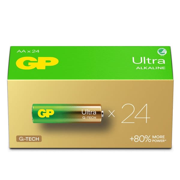 GP Ultra Alkaline Batteri AA LR6 24-pak
