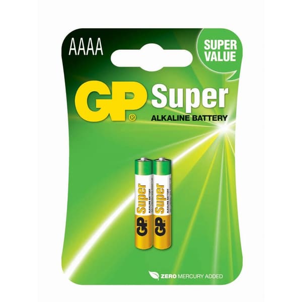 GP Alkaline Batteri AAAA LR61 2-pak