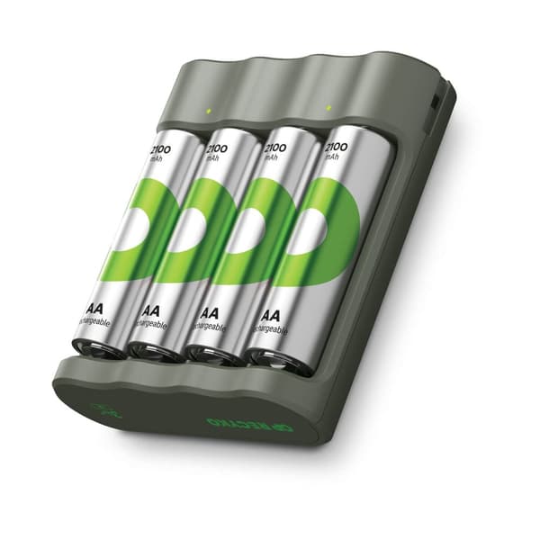 GP Everyday Charger B441 4xAA 2100mAh Grønn